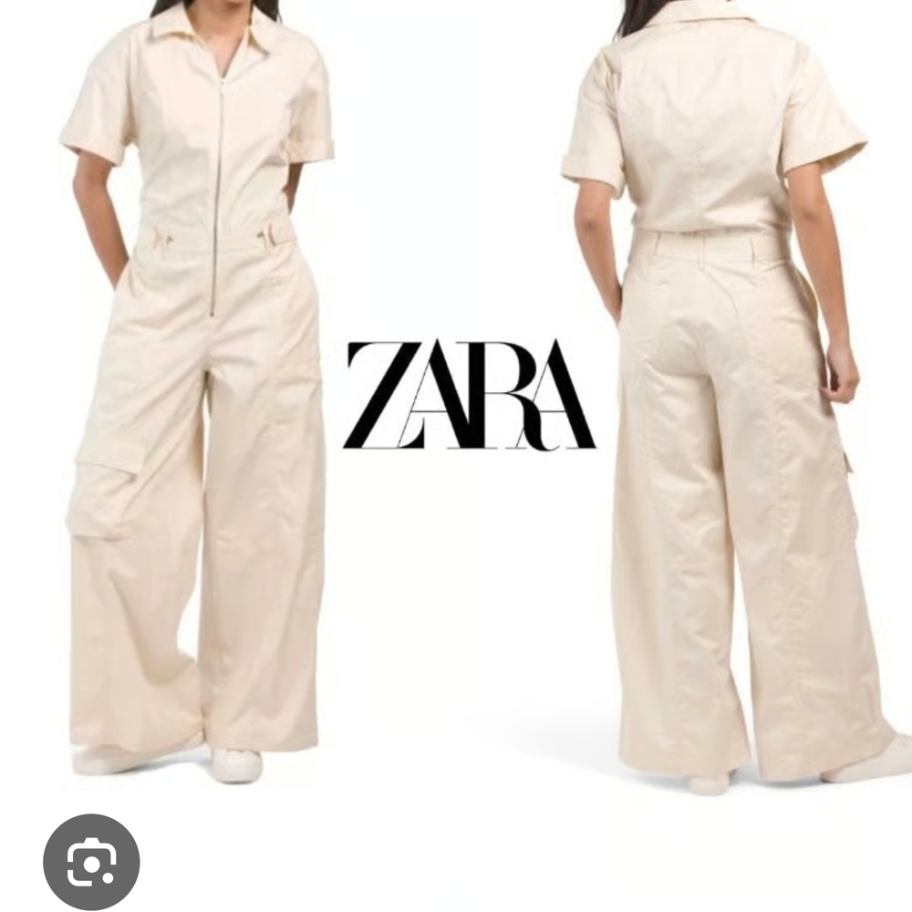 Zara Women's Beige Jumpsuit